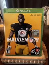 Madden 19 Xbox One Game Football 2018 Antonio Brown GREAT condition