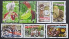 FRANCE-2005-N°3763 - 3764 et 3767 au 3771 oblitérés