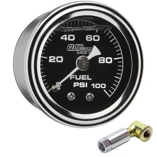 GlowShift Mechanical 100 PSI Fuel Pressure Gauge for Chevy LS1 LS2 LS3 LS6