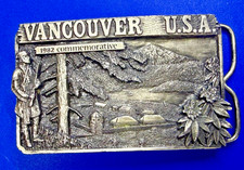 VANCOUVER U.S.A 1982 Historical Series Commemorative Siskiyou Belt Buckle