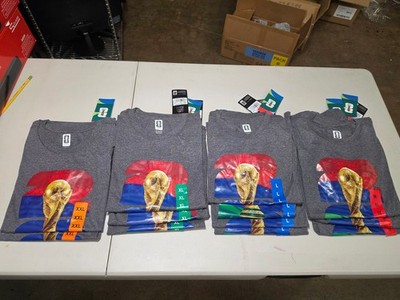 12 x FIFA World Cup Official Licensed Outerstuff T-Shirt NWT Soccer Fan Tee