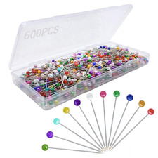 600Pcs Sewing Pins Straight Pin For Fabric Pearlized Ball Head Quilting Pins