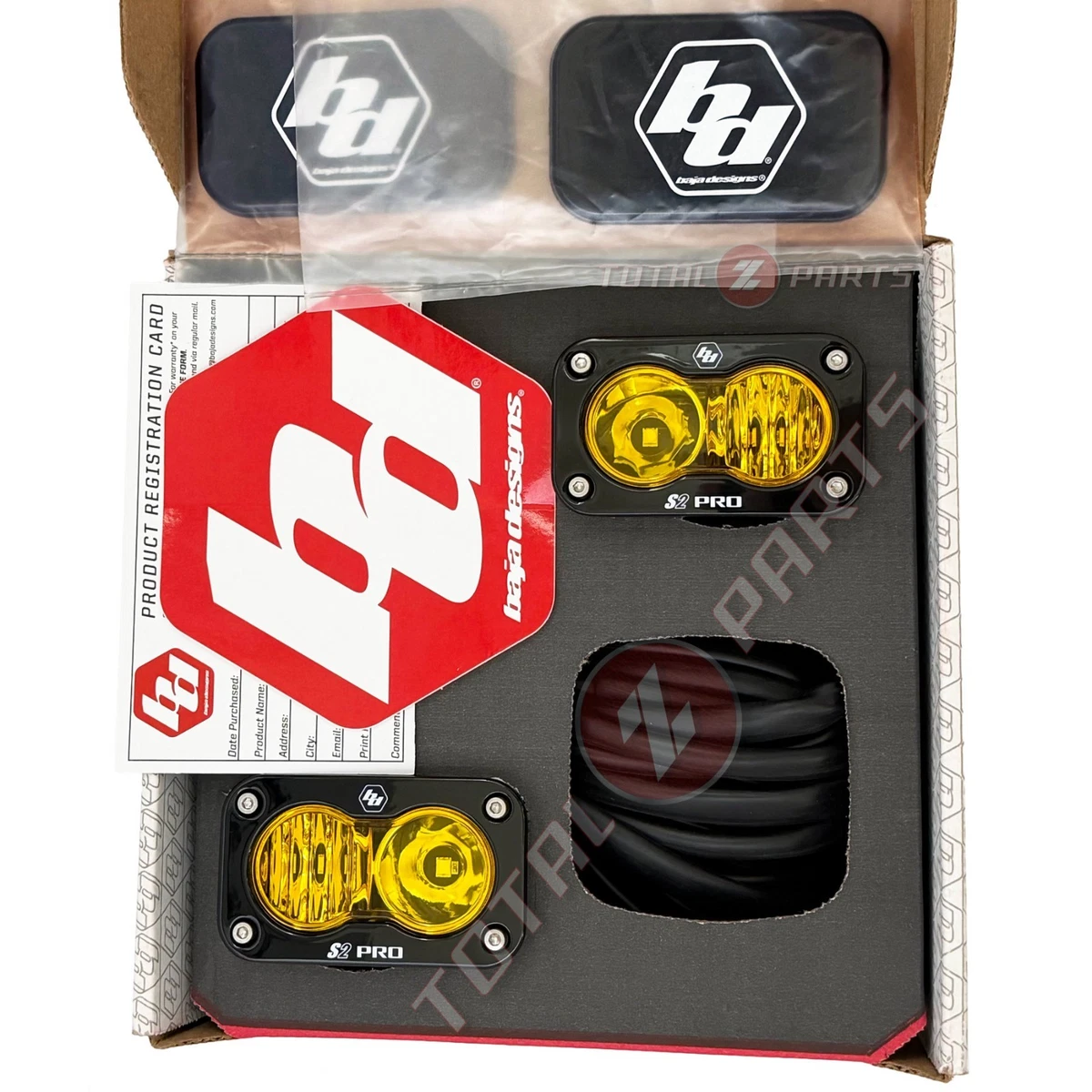Par De Luces LED Ámbar Baja Designs S2 Sport - Kit Con Arnés, 12W, 1130 Lúmenes, Para Off-Road, UTV, Camiones