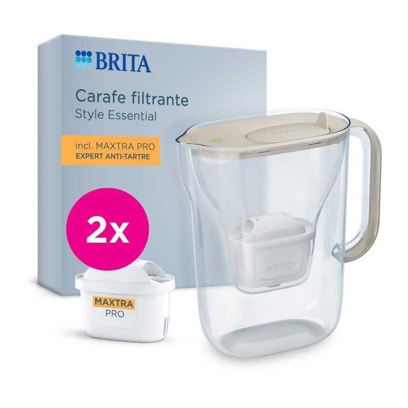 Carafe filtrante BRITA 2,4L Style Essential Sable purificateur eau cuisine anti calcaire chlore