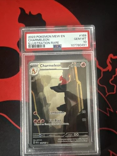 Charmeleon 169/165 Sv: Scarlet & Violet 151 Illustration Rare PSA 10