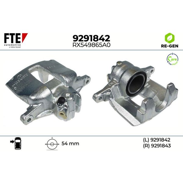 FTE 9291842 Bremssattel FüR Peugeot Citroen C4 Xsara C3 Berlingo 307 Partner N1-image
