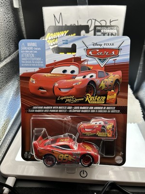 Mattel Cars Lightning McQueen with Rusteze Sign