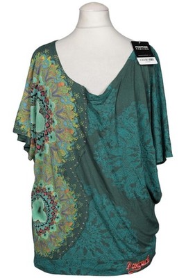 Desigual T-Shirt Damen Shirt Kurzärmliges Oberteil Gr. M Grün #inl3hd2