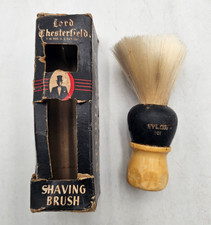 Vintage Lord Chesterfield Shave Brush Pure Badger Made in U.S.A.