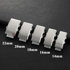 Watch Buckle Clasp Stainless Steel 316L Double Lock 14mm 16mm 18mm 20mm 22mm