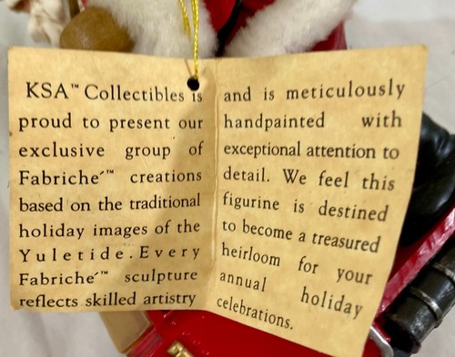 Kurt Adler Fabriche Santa On Truck - Picture 7 of 8