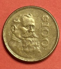 1987 MÉXICO • 100 PESOS VINTAGE COIN 1987 Mexico V. CARRANZA 🇲🇽 G/VG COND.#M06