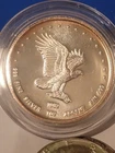 1982 Silver Monex silver Eagle 1 oz 999 Fine Silver Collector Round with box