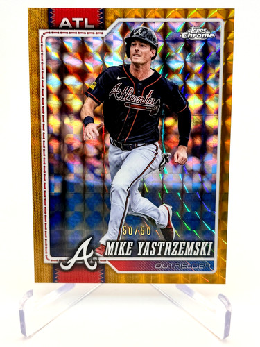 2026 Topps Chrome Mike Yastrzemski Gold Geometric 50/50 Atlanta Braves (BOOKEND)