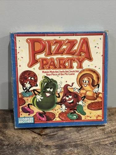 Vintage 1987 Parker Brothers Pizza Party Game #0488 Complete & Instructions USA