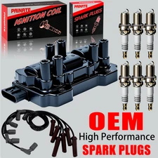 Brand OEM Ignition Coil & Spark Plug & Wire For Chevy Pontiac 3.5L 3.9L V6 UF434
