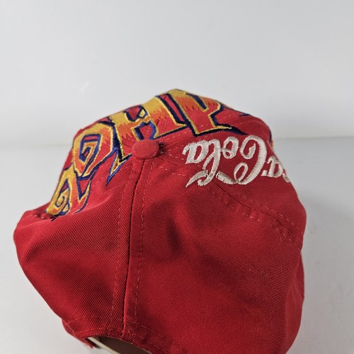 Cappello Berretto Vintage Coca Cola Rosso Caldo Estivo Snapback Stampa All Over Graffiti Rosso - Foto 5 di 15