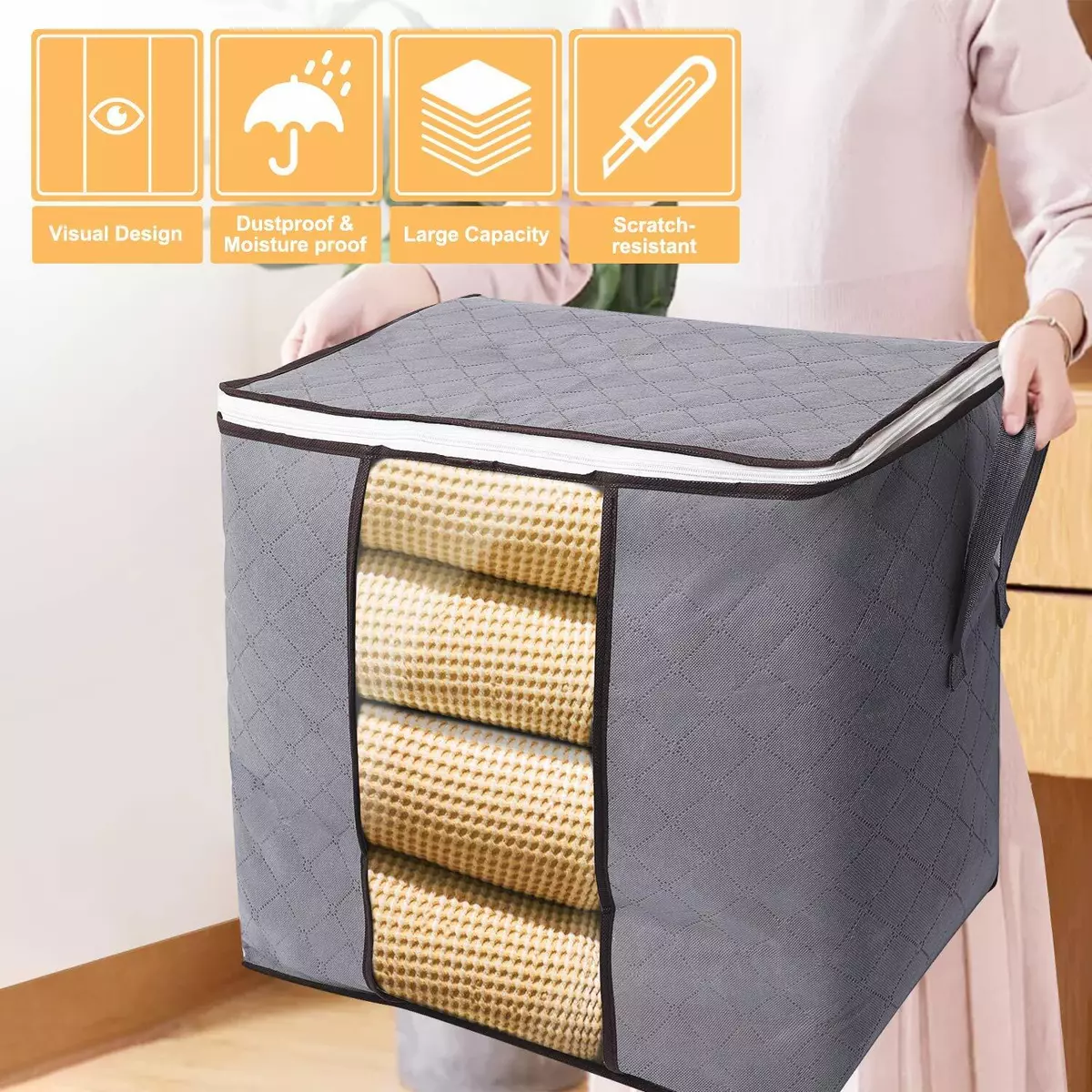 Wardrobe best sale bags storage