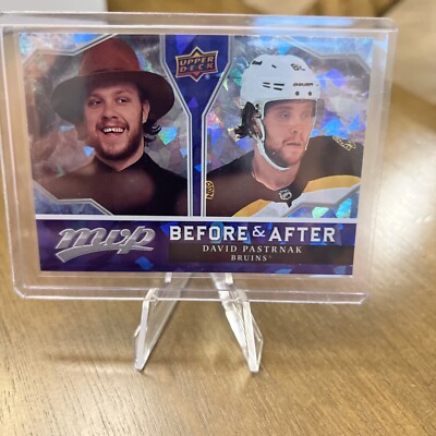 2021-22 Upper Deck MVP - Before and After #BA-18 David Pastrnak