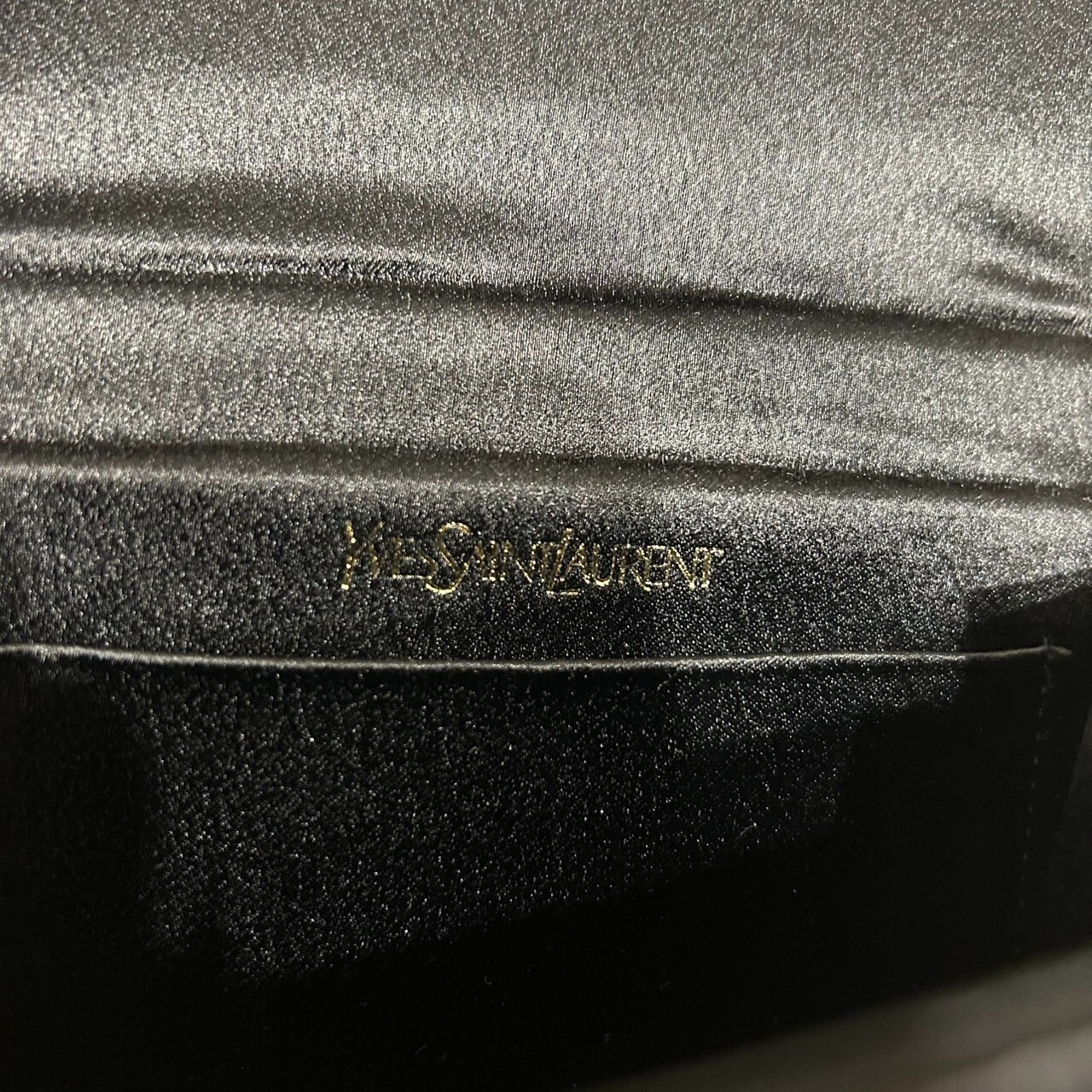 Borsa a tracolla YVES SAINT LAURENT nastro nero autentica