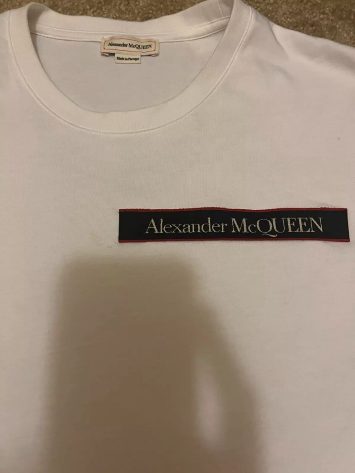 Authentic Alexander Mcqueen Logo patch Tshirt Siz… - image 2