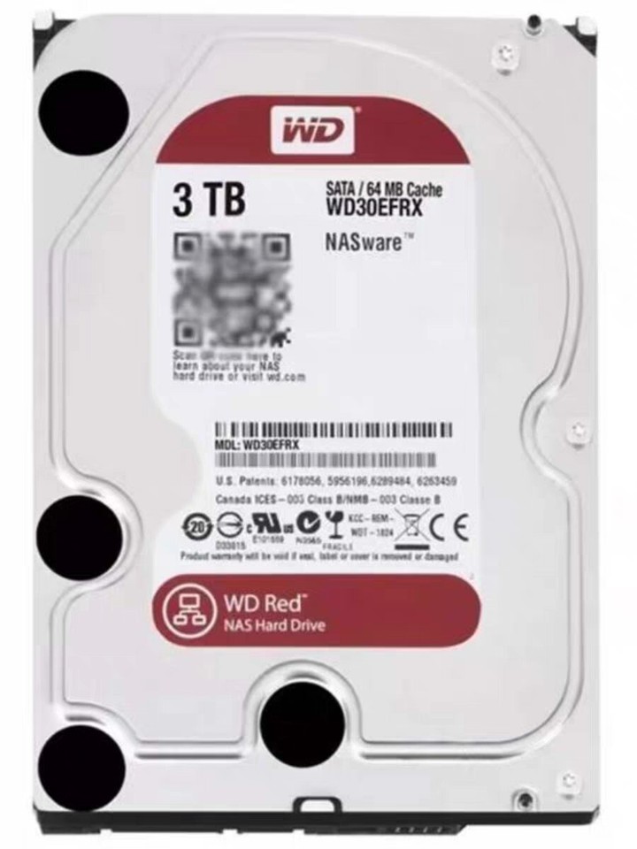 Western Digital 3TB WD30EFRX NASware 5400RPM SATA 3.5