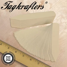 PRO DUTY 6" X 7/8" Plastic TAN Pot Stakes Plant Marker Label Tags *USA MADE*