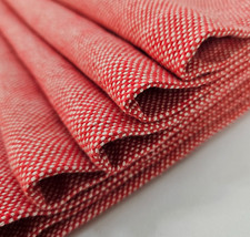 Pier 1 Imports 100 Cotton Woven Placemats Set of 6 Red 19x14 Holiday Cottage