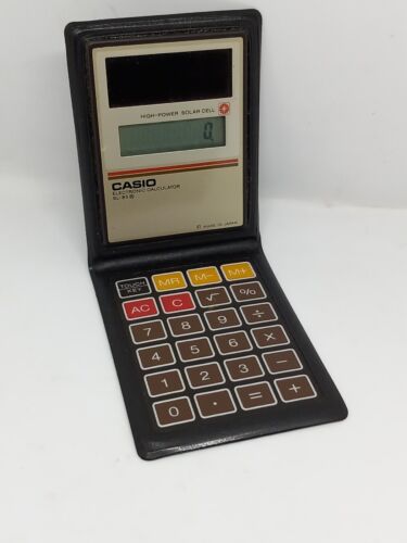 Rare Vintage CASIO SL-85 Folding Solar Calculator Made in Japan - Picture 1 of 5