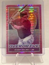 2021 Panini Chronicles - Overdrive Pink Pulsar #9 Bobby Dalbec (RC)