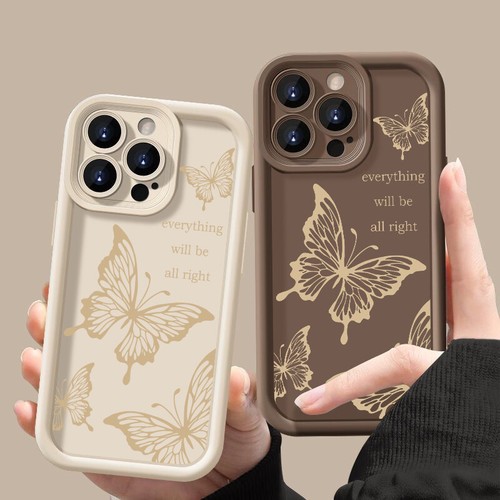 Butterfly For iPhone 15 14 13 12 16 Pro Max Plus Shockproof Silicone Case Cover - Photo 9 sur 22