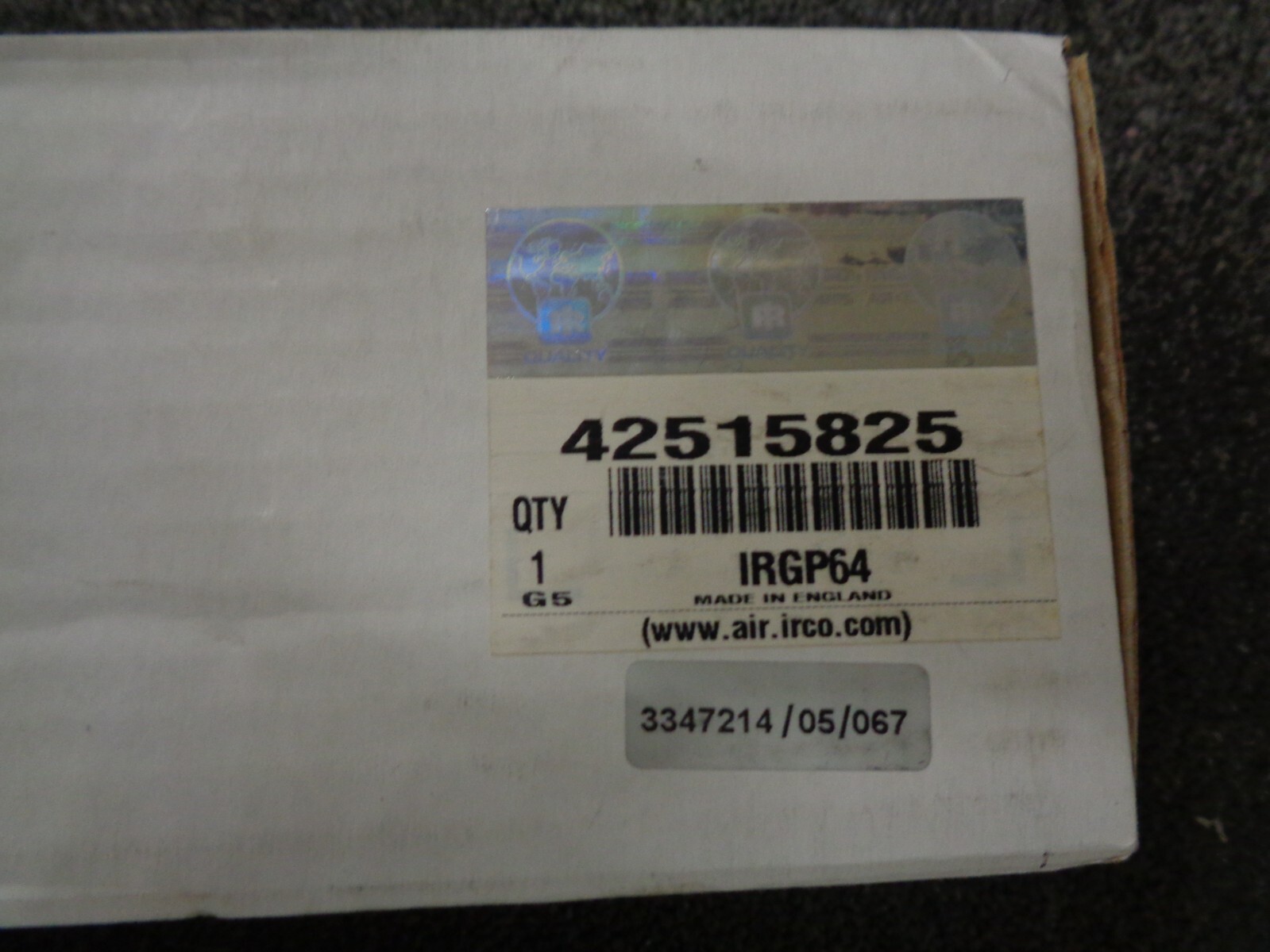 Ingersoll Rand inline air filter 42515825 IRGP64 GP64 1/2