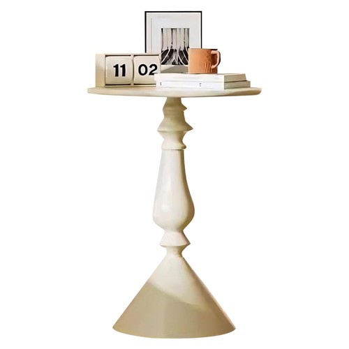 Vintage Metal End Table Small Accent Table Pedestal Table Side Table for Home - Picture 11 of 16