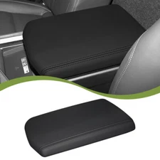 Black Leather Center Console Armrest Lid Box Cover For Lexus GX460 2014-2020