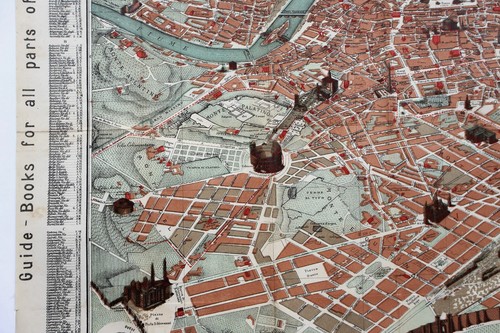 Antique Map "Pianta Guida della Città di Roma" R. Bulla, 1885 - Picture 4 of 9