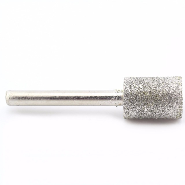 Diamond Coated 16mm 5/8" Cylindrical Head Grinding Mounted Points Bit 1