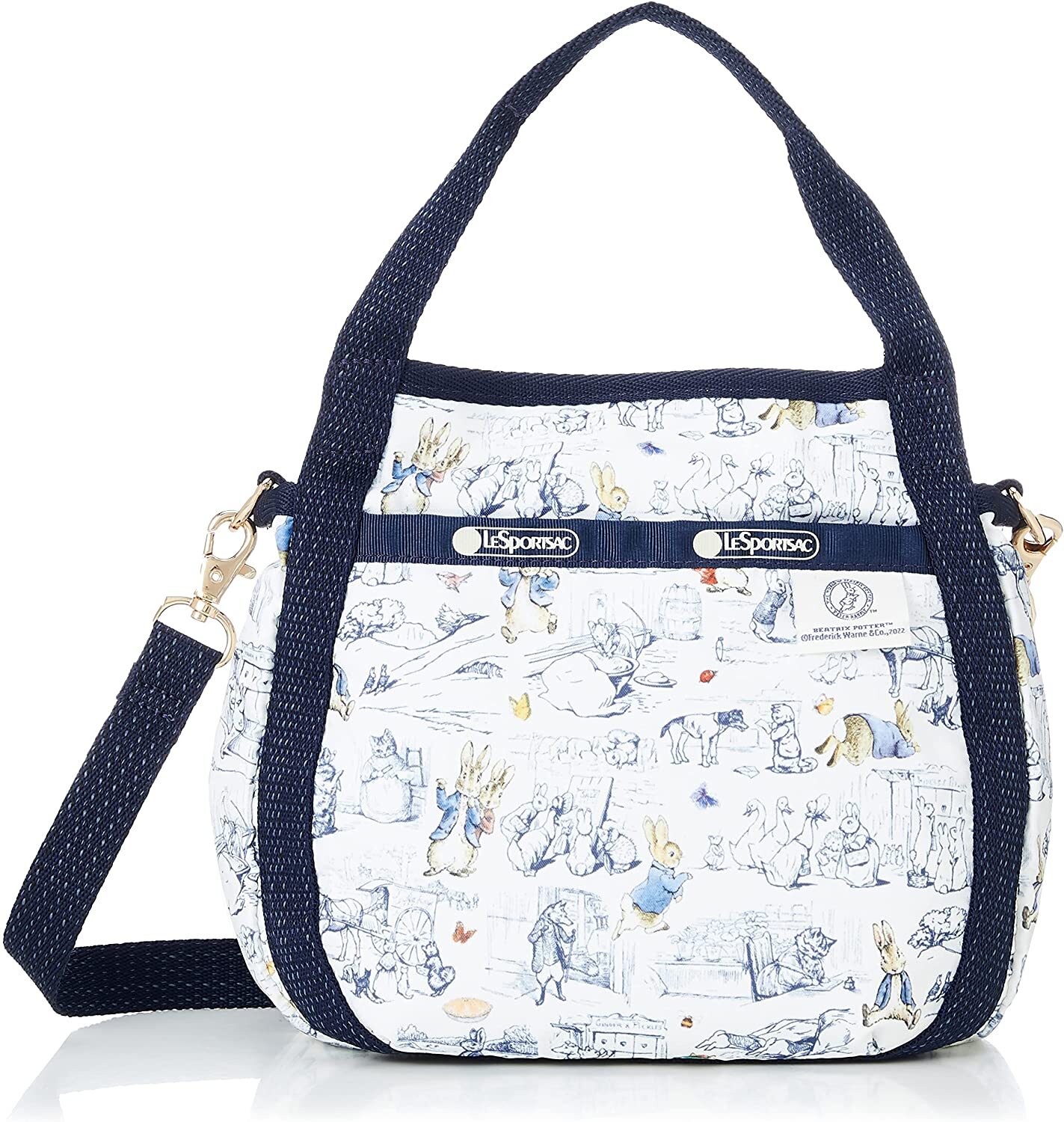 Lesportsac PETER RABBIT'S TOILE DE JOUY Small Jenni Bag Shoulder Purse Tote U166