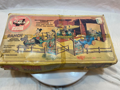 *RARE* Vintage Walt Disney Mickey Mouse Power Ranch Toy 1977  Funtoy Remco
