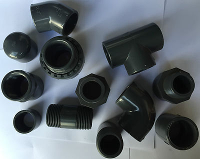 PVC LÖSEMITTEL SCHWEISSEN ROHRVERSCHRAUBUNGEN 1/2''-4'' (NB) FISCH/TEICH/INDUSTRIE (BESCHREIBUNG LESEN)