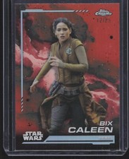 2024 Topps Chrome Star Wars Bix Caleen 10 Orange Refractor 12/25 Rebel