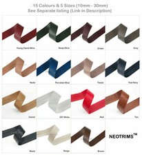 Kunstlederband;Paspelband Lederimitat,Flach Faux Dekoband Piping Schnur,17 Farbe