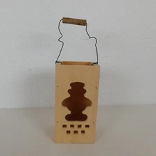 Wood DIY LED Snowman Luminary Box Ready to Paint Jo-Ann Christmas Crafting 1999