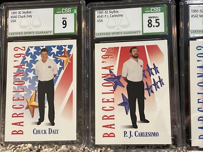 1991-92 Skybox #530-546 Team Card Barcelona Dream Team Michael 