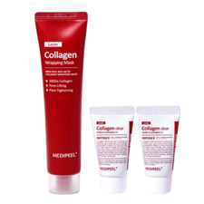 MEDI PEEL Red Lacto Collagen Wrapping Mask 70ml Collagen Clear 15mlX2ea K-Beauty