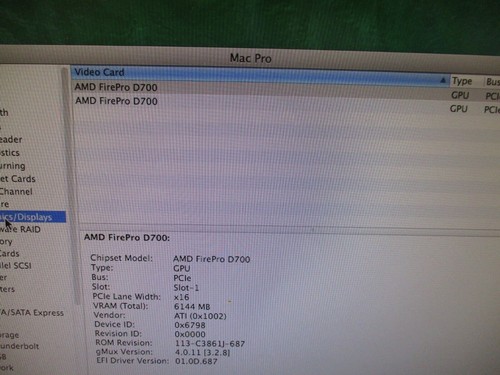 Apple Mac Pro 2013 A1481 6-Core 3.5 GHz Xeon 32GB 2X AMD FirePro D700 GPU No SSD - Afbeelding 11 van 12