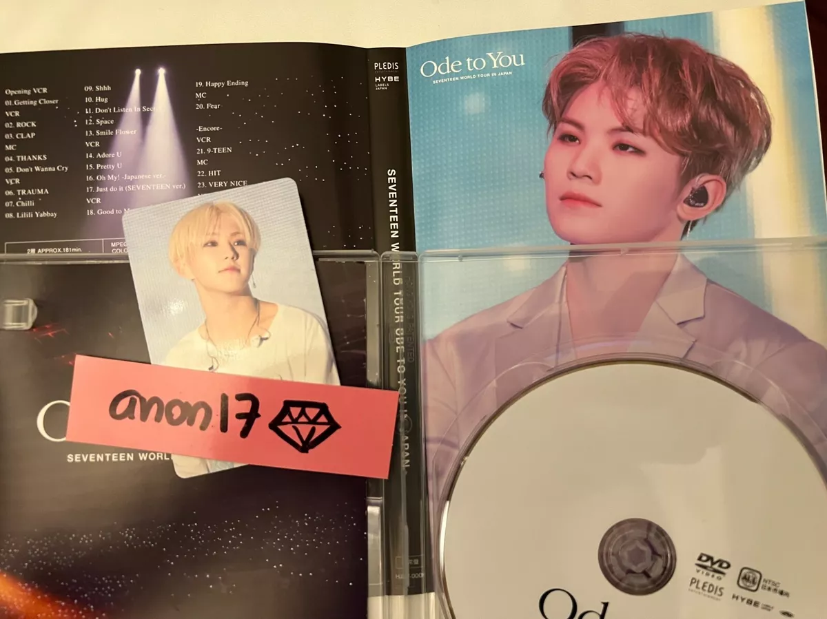 Seventeen Ode to You World Tour in Japan DVD - Woozi Cover / Hoshi