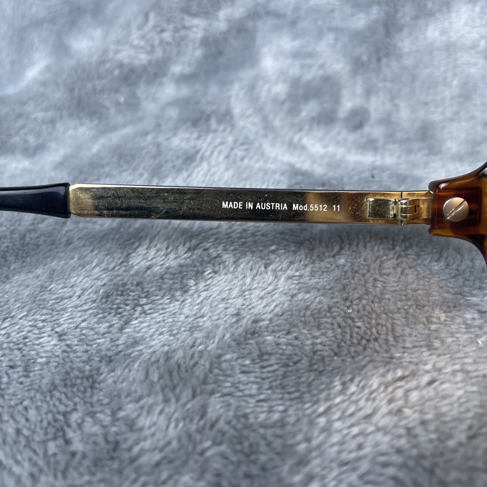 Vtg CARRERA Sunglasses 5512 11 RARE Aviator FRAMES ONLY Brown Gold eBay