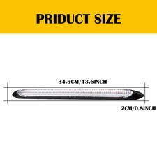 2x Led Daytime Running Light Sequential Drl Turn Signal Headlight Strip Lamp Usa