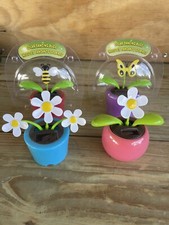 Solar Dancing Flowers And Bees Butterfly New And Open Lot 4