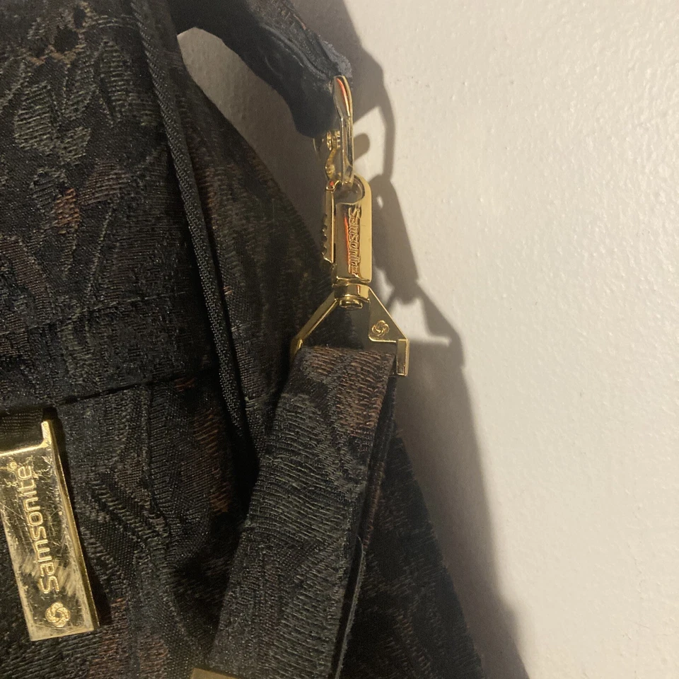 Винтажная дорожная сумка Samsonite Esteem 1992 гобелен с цветочным рисунком 23x22x7 дюймов сумка для одежды с цветочным рисунком - Изображение 4 из 4